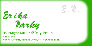 erika marky business card